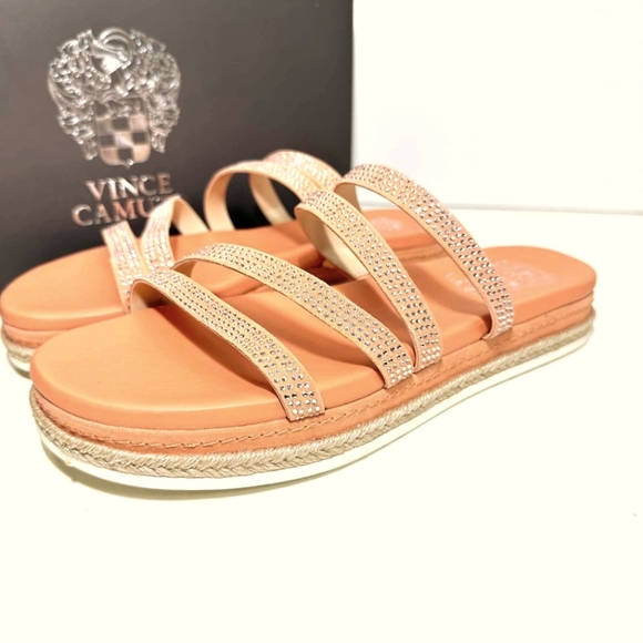 Vince Camuto Shoes - Vince camuto coral jewel strappy sandals sz 9W NWOB